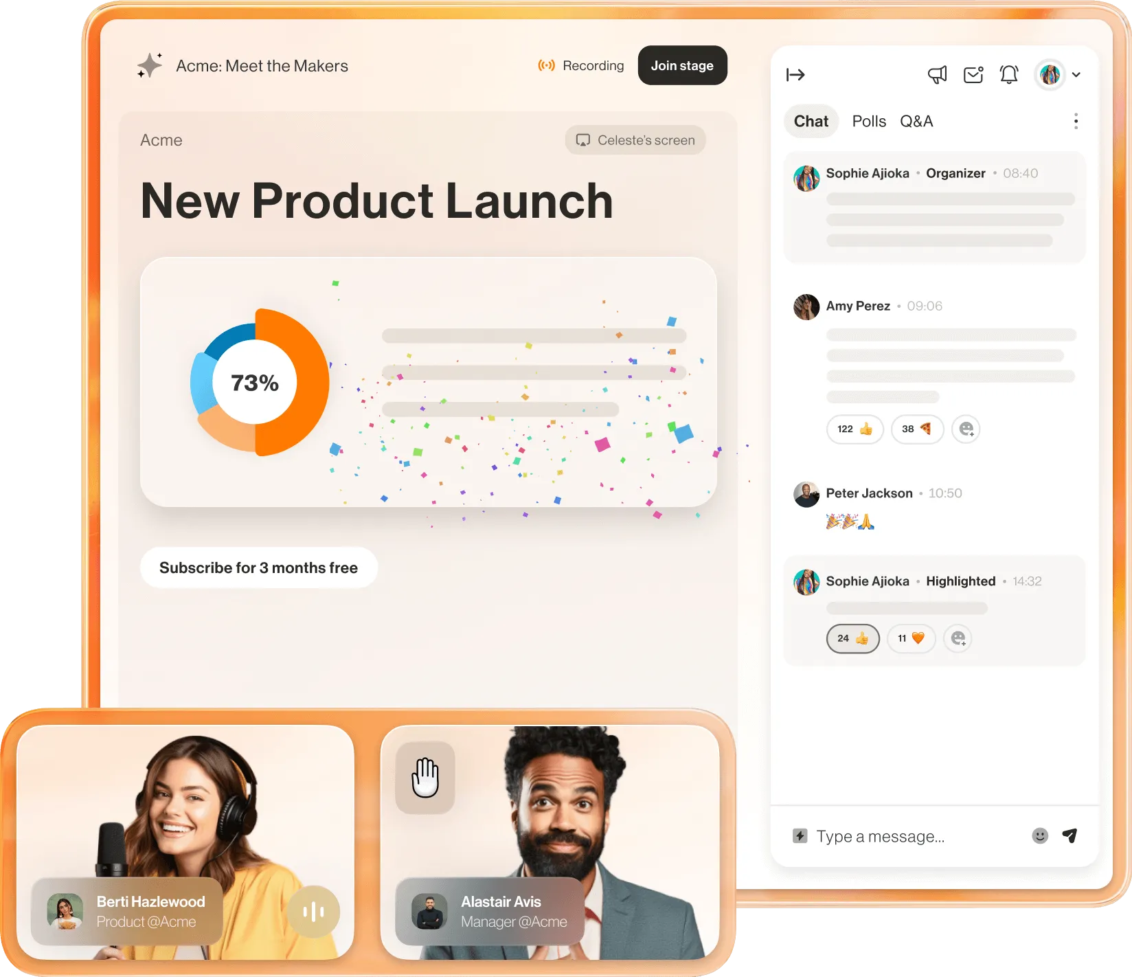 Product Launch hosted via the RingCentral Webinar feature