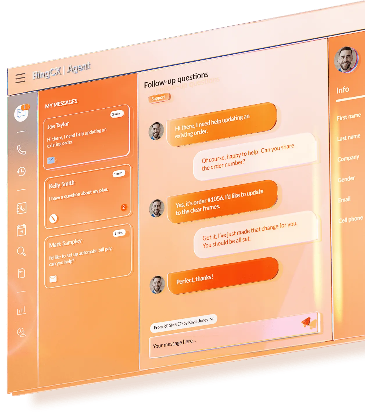The AI Notes feature of the RingCentral AI Conversation Expert