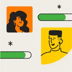 Immagine di un uomo e una donna impegnati in una videochiamata